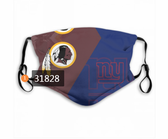 NFL Washington Redskins 1252020 Dust mask with filter->nfl dust mask->Sports Accessory